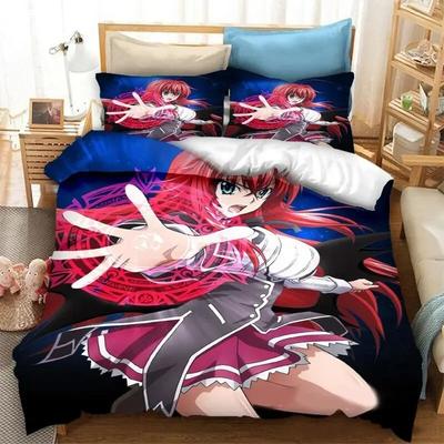 Аниме High School DxD Комплект постельного белья Для спальни Мягкие Современные покрывала Удобные Детское пододеяльник Наволочка