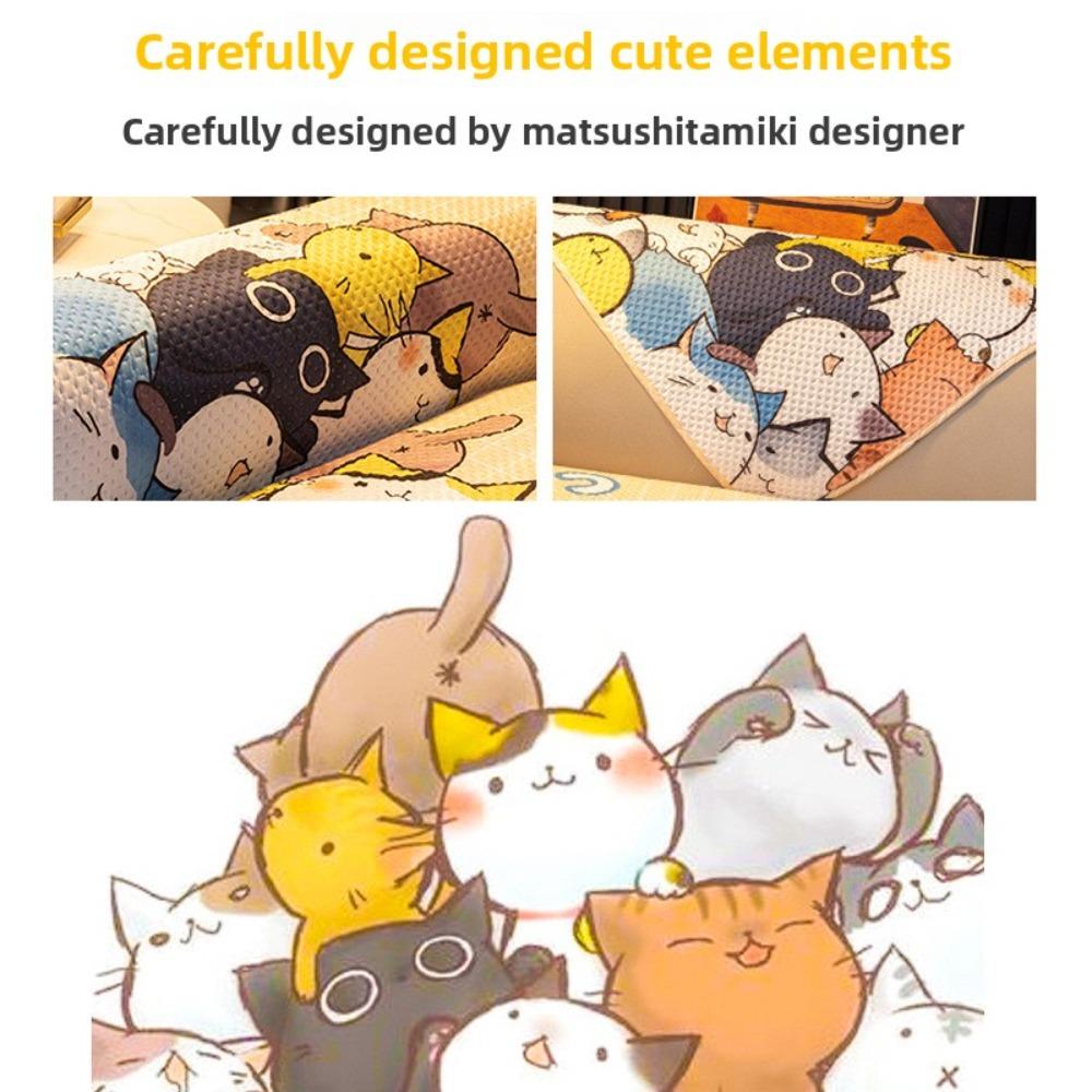 Minimalist Sofa Cover Slip Proof Fabric Cushion Pad Scandinavian Style All Year Round Use Soft Seat Protector