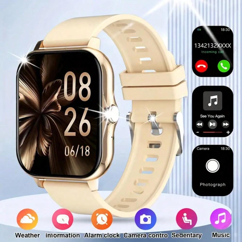 2025 Smart Watch - 1.83" Screen Bluetooth Call Waterproof Sleep Monitor Pedometer for iPhone Android