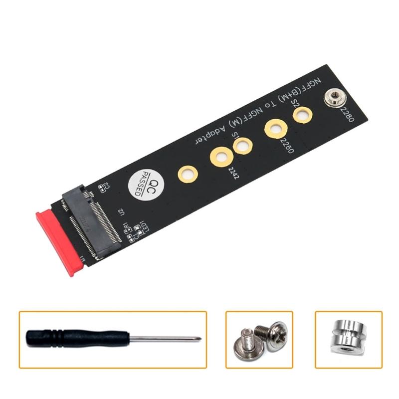 Новая версия М.2 (NGFF) Адаптер Key B+M to Key M для SSD с шиной PCIE, поддерживает тип 2242/2260/2280