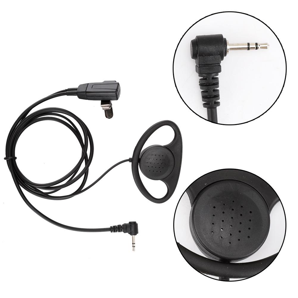 2 шт. 1-контактный D-образный наушник с микрофоном PTT для рации Motorola 2 Way Walkie Talkie, аксессуар