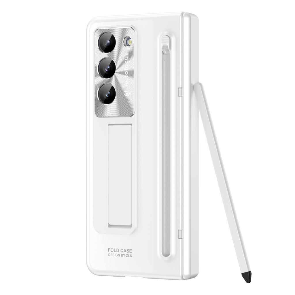 С сенсорной ручкой для Samsung Galaxy Z Fold 6 5 4 Чехол Hinge Armor Противоударный Магнитный Kickstand 360 Полная Защита Складной Чехол