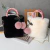 Плюшевые сумки женские версии новые сумки через плечо модные портативные сумки на одно плечо