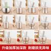 304 Stainless Steel Mortar Pestle Set Garlic Grinder Herb Crusher Spice Pill