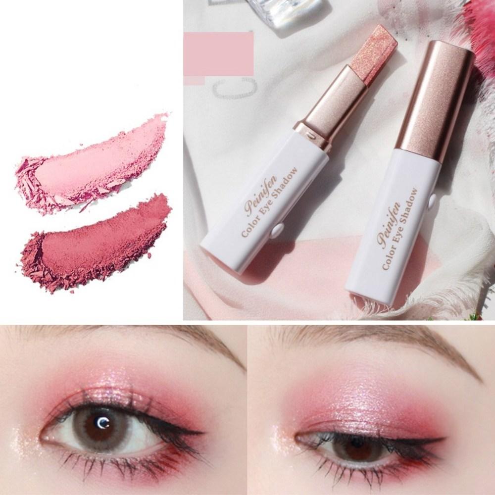 Двухцветные тени для век YiYe, 6 цветов, 22 г, 01#розовый, 1 шт.