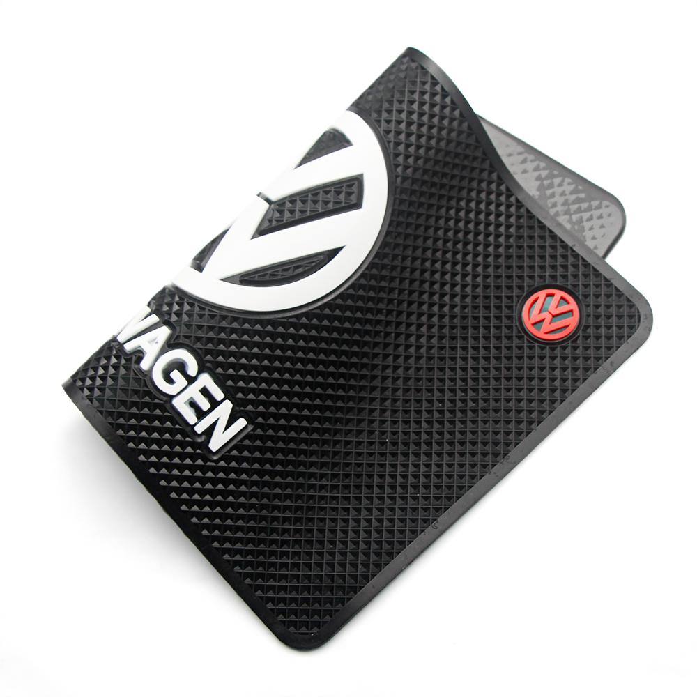 1Pc Car Dashboard Anti Slip Mats Phone Silicone Pad Auto Accessories For VW GTI Polo Golf Tiguan Passat Arteon Touareg CC Taigo zr1