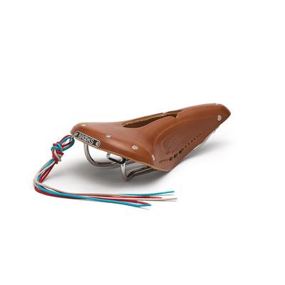 BROOKS Кожаное седло Традиционная классическая модель с перфорированными отверстиями B17 IMPERIAL CHROME HONEY