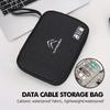 Travel Digital Charger Data Multi-Function USB Cable Storage Bag For Citroen C4 C3 C5 C1 C2 C6 VTS C4L DS3 DS4 DS5 Grand zm1