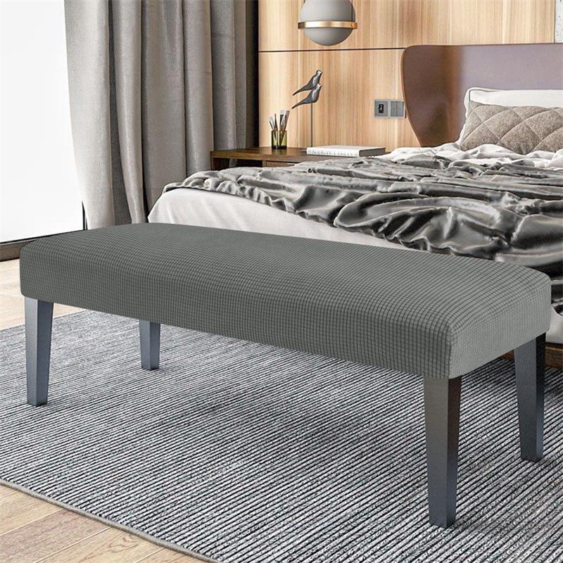 Эластичный велюровый чехол на скамью и пуфик в скандинавском стиле для дома, отеля или пианино