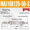 Adjustable Stroke Mini Stainless Steel Pneumatic Cylinder (maj16/20/25/32/40X100-25-50sca)