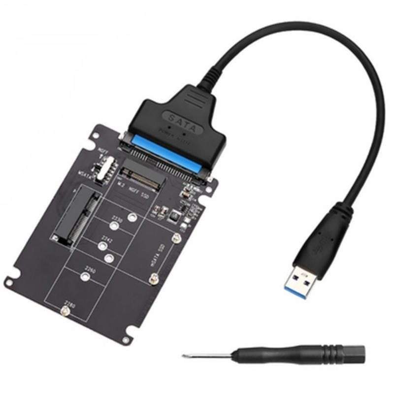 Highly Speed M.2NGFF mSATA SSDs to SATAAdapter Converters to SATAInterfaces m.2NGFF to USB Converter for Versatile Use