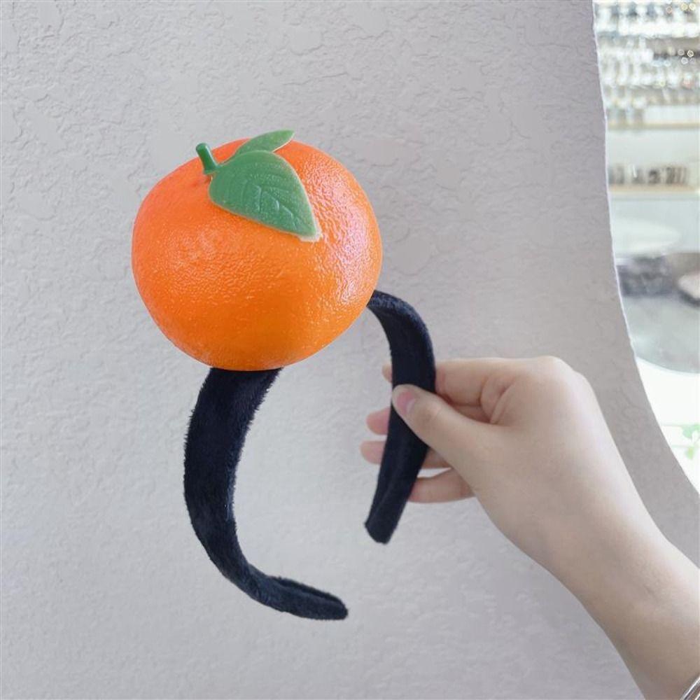 Морковная повязка на голову, овощной обруч для волос, мультяшные забавные резинки для волос, новые фруктовые повязки на голову