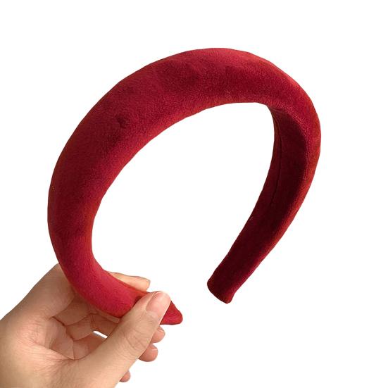 Рождественская красная повязка на голову винтажная широкая повязка для волос легкая противоскользящая петля для волос для женщин и девочек