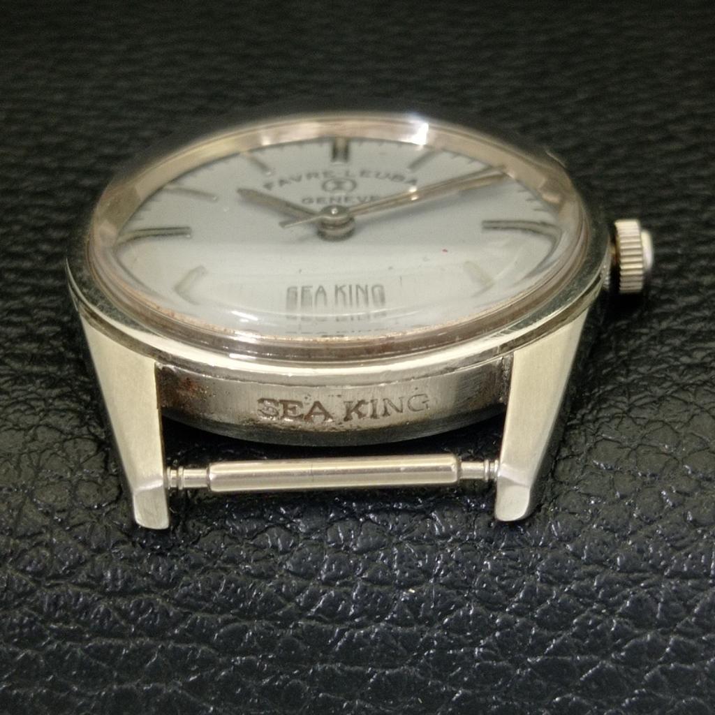 ШВЕЙЦАРСКИЕ ВИНТАЖНЫЕ МУЖСКИЕ ЧАСЫ С РУЧНЫМ ЗАВОДОМ FAVRE LEUBA 253 SEA KING СЕРЫЕ a703016-1 R212-a703016