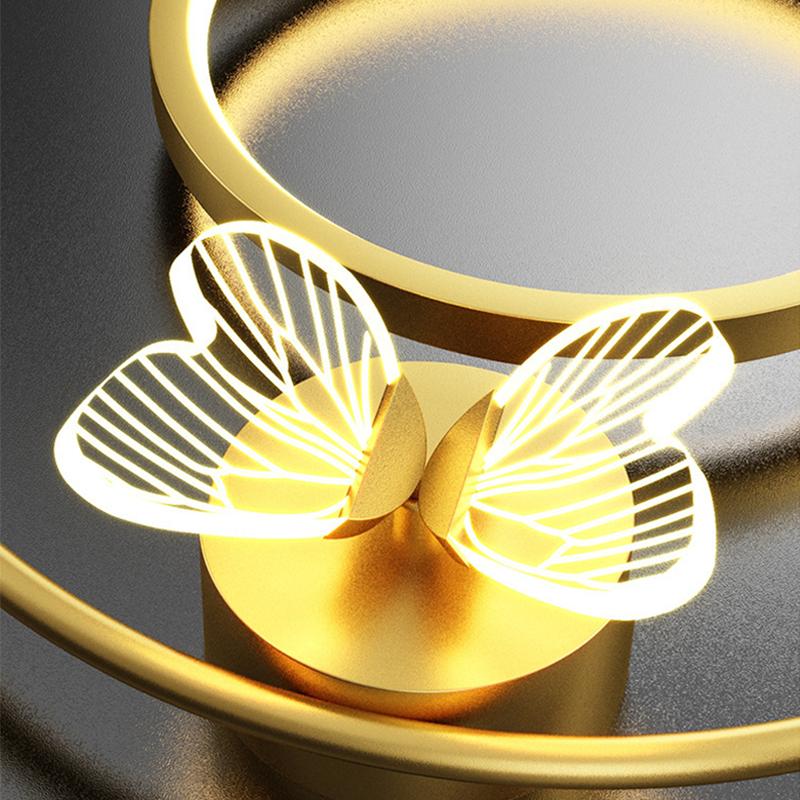 Светодиодный Современный Диван Настенный Светильник Бабочка Декор Прикроватные Лампы Для Дома Холл Кухня Гостиная Скандинавское Внутреннее Освещение Свет