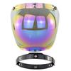 Open Face Helmet Visor Motorcycle Helmet Bubble Visor Bubble Shield Motorcycle Helmets Accessorie