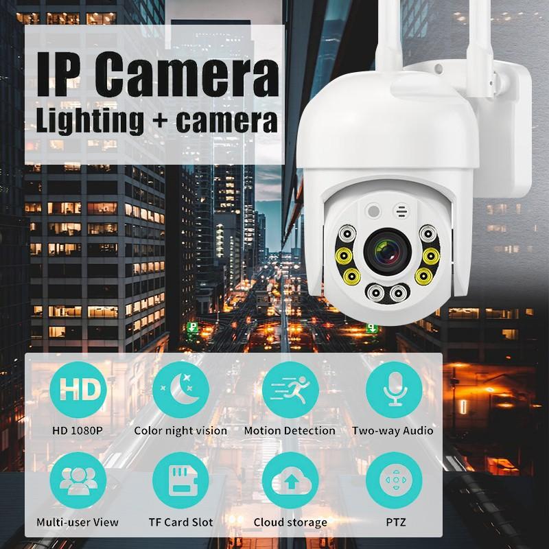 Беспроводная камера Wi-Fi 5 ГГц и 2,4 ГГц, 8 светодиодов, инфракрасная веб-камера ночного видения, водонепроницаемая купольная видеокамера наблюдения, поддерживает голосовую связь в режиме реального времени