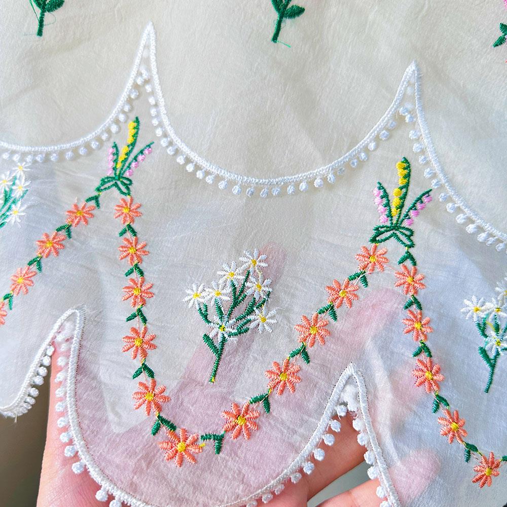 New Chinese Style Stand Lapel False Collar Women Embroidery Faux Half Shirt Blouse Fake Collars Sweater Shirt Detachable Collars