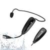 KIMAFUN 2.4G Wireless Waterproof Headset Microphone with 30m Transmission Range, Auto-Pairing, Ear-Hook Type, Transmitter and 3.5mm Stereo Plug
