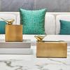 European Living Room Magnetic Paper Napkin Organizer Home Decoration Tissue Box Cover Metal Gilded Bird Decorative Tissue Holder