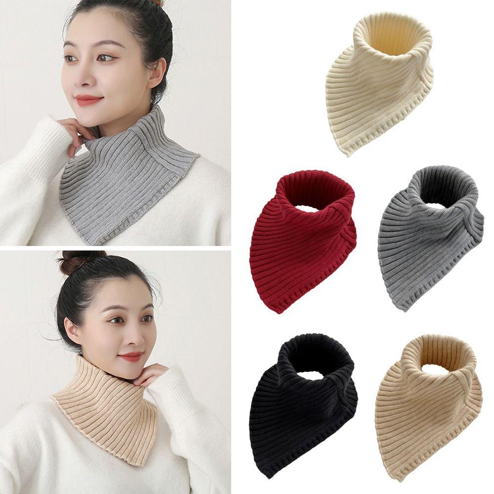 Fashion Detachable Warm Neck Warmer Turtleneck Knitted Fake Collar Scarf