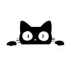 Funny Cute Cartoon Decal Stickers Car Styling Decoration Peeking Cat Sticker
