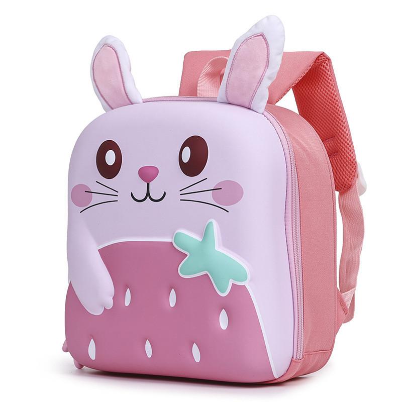 Childrens Cartoon Bunny Backpack With Breathable Lightweight Fabric For School Kids