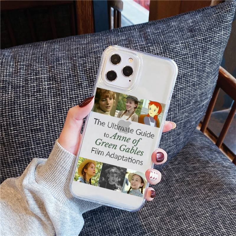 Anne of Green Gables Phone Case For Iphone 13 12 11 Mini X Xs Xr Pro Max 8 7 6s 6 Plus Transparent Soft