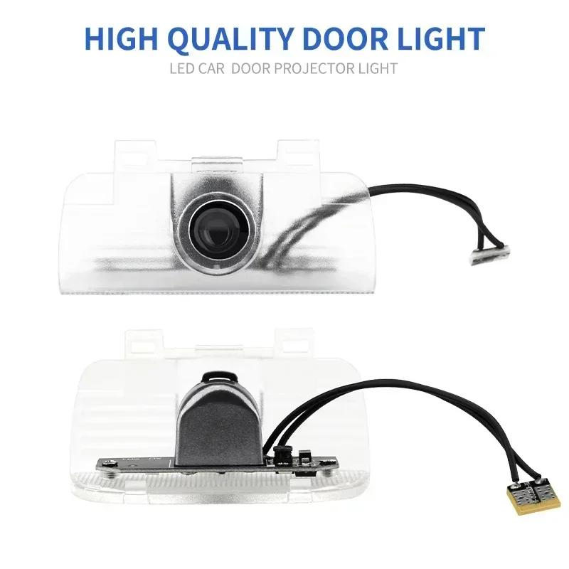 2Pcs LED HD Car Door Lights Logo Welcome Light For Honda Civic Fit Jazz Accord CRV HRV City Odyssey Passport Pilot Vezel Insight