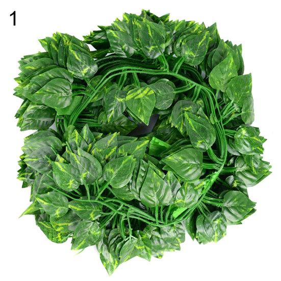 12шт искусственные настенные висячие листья лозы поддельные растения сад двор забор декор