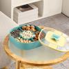 Snack Storage Tray Light Luxury Compartment Multi-functional Food-grade Unique Fruit Nut Candy Storage Box Plastic Fruit Tray