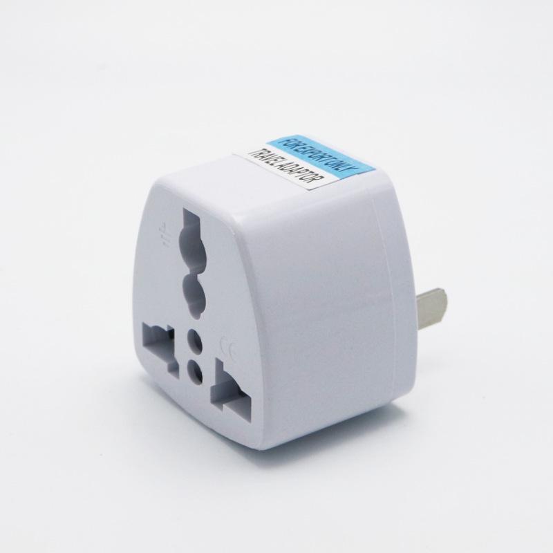 European To US/Australian Plug Adapter with Dual US Sockets