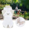 3PCS Combed Cotton White Adults Children Horse Riding Collar Flower Necktie Brooch Equestrian AccessoryButterfly Free