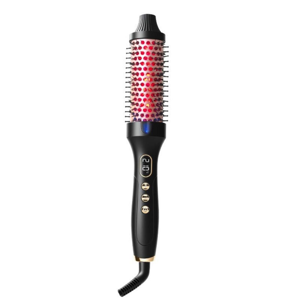 2 In 1 Hair Curler Straightener Professional PTC Heating Hair Curling Iron Anti-Scald 6 Temps Setting Electric Curling Wand