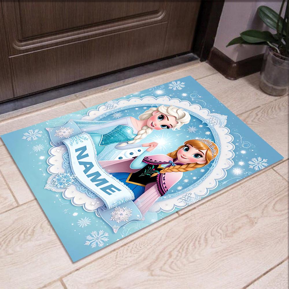 Custom Name Elsa Printed Carpet,Rug for Office Chair Living Room Bedroom Kitchen Room Decor Gifts.
