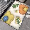 3D Стереоскопический Маленький Цветок Противоскользящий Коврик для Ванной из Диатомита - Влагопоглощающий и Мягкий.