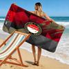 Bold geometric elegance Print beach towel, quick drying, suitable for travel, outdoor sports, jogging, the beach and swimming, gift