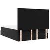 Ottoman Bed with Mattress Black 140x190 cm Velvet