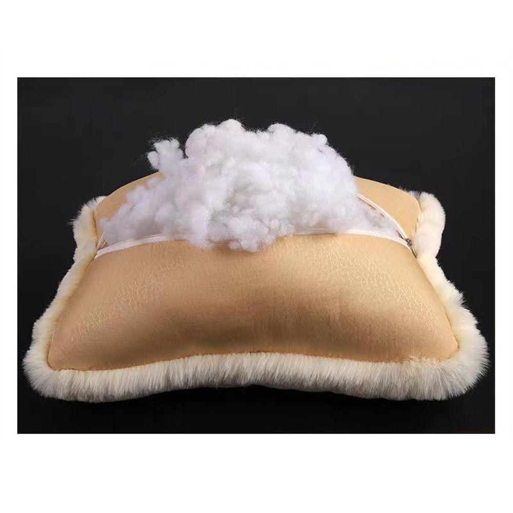 Universal Neck Rest Pillow Plush Plush Cushion Durable Lumbar Pillow for Winter