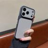 Боковая Однотонная Кожаная Чехол-Бампер Для Телефона iPhone 17 16 15 14 13 Pro Max С Большим Окном Матовый Ударопрочный