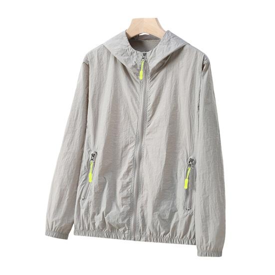 Защитная куртка от солнца Водонепроницаемая быстросохнущая ветровка с капюшоном Одежда для рыбалки и охоты Легкая куртка на молнии с боковыми карманами Весенне-осенняя куртка