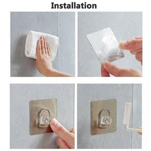 Пластиковый настенный диспенсер для мыла, шампуня, геля для душа, держатель для бутылки, крючок, вешалка-органайзер для ванной комнаты и кухни без дрели