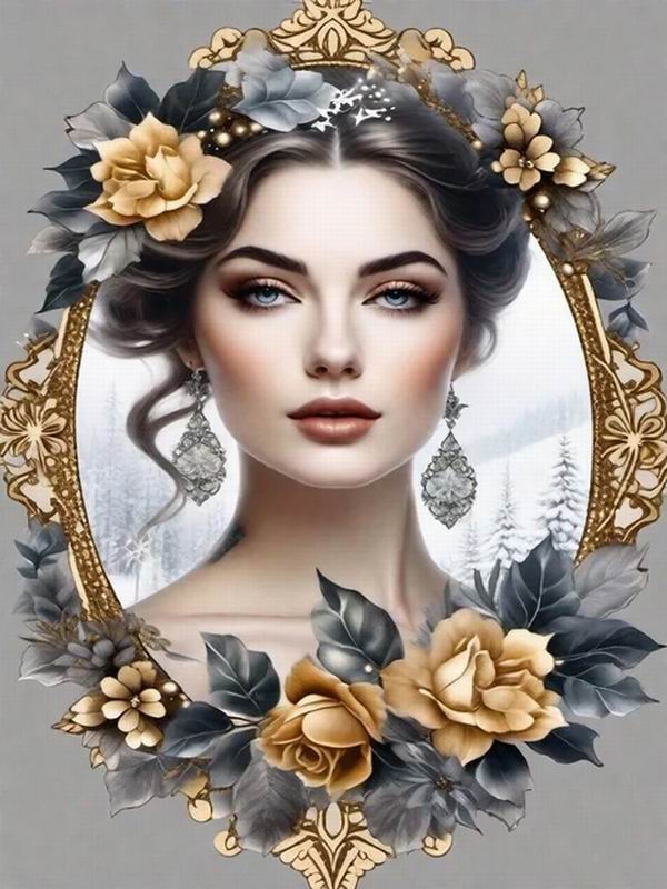 Diamond Painting New Collection 2024 Elegant and Noble Woman Diy Full Square Round Drill Rhinestone Embroidery Girl Mosaic Cross Stitch Kits