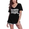 Women's V-Neck T-Shirt Everyday Is Like Sunday - Motivational Slogan Tee