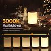 Bedside Lamp LED Bedside Lamp Touch Dimmable with 10 Colours and 4 Modes Wood Grain Night Light USB Rechargeable Table Lamp with Timing Function