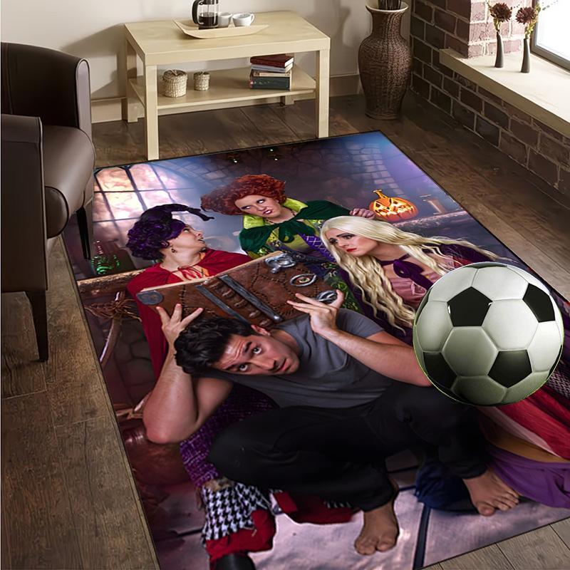 Pocus Halloween Magic Rug Office Carpet Non-Slip Mat, Chair Rug Floor Covering for Gaming, Bedroom, Living Room , Home Decor Christmas Gift