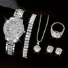 Women's Watch Supply Five-piece Set Diamond Women's Watch Women's Fashion Roman Quartz Watch