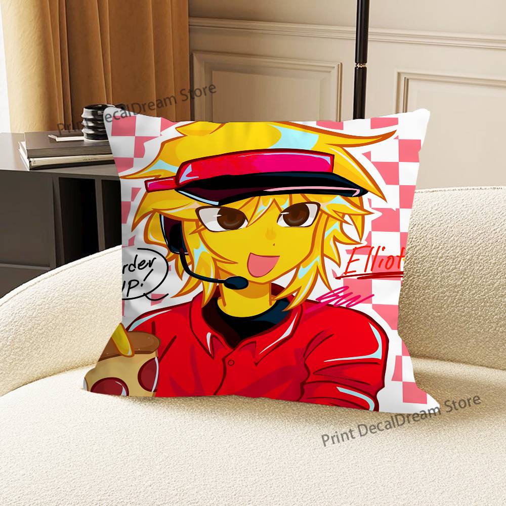 Elliot Fanart Printed Pillow Cover Cushion Case Simple Sofa Pillow Case No Pillow Core