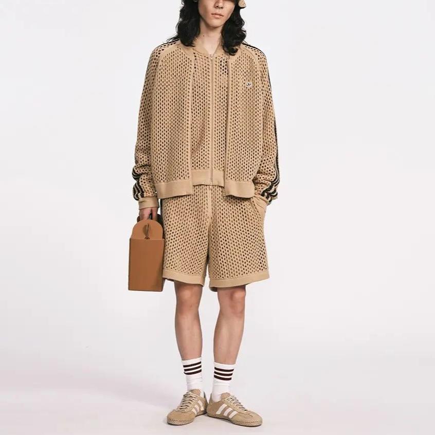 Adidas X Edison Chen крючком спортивный топ коричневый унисекс уличная одежда JF4270