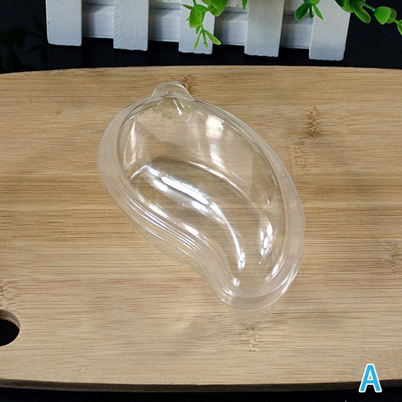 10 шт. креативная одноразовая пластиковая чашка в форме манго для десерта, торта, крема для мусса, упаковочная коробка с прозрачной крышкой